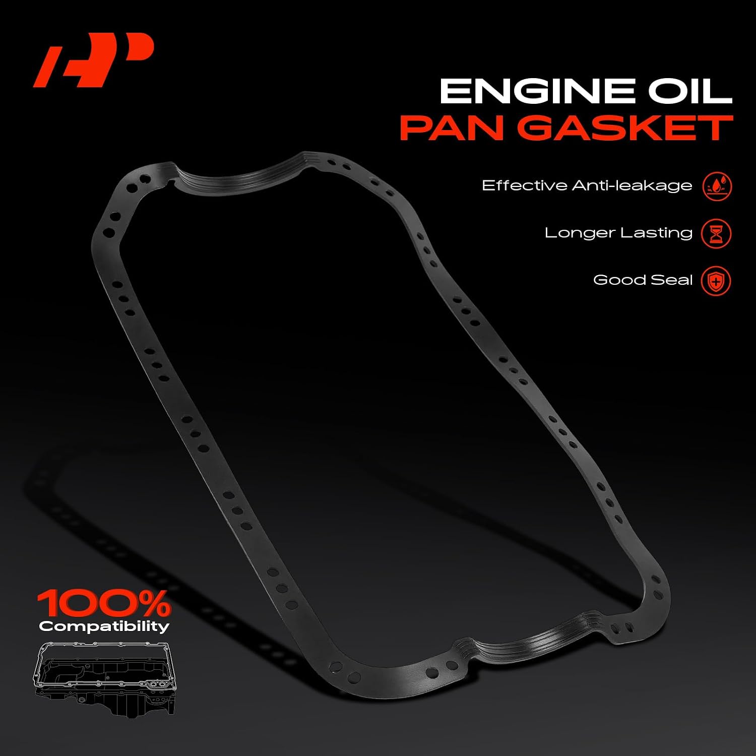 A-Premium 1.6L 1.7L Engine Oil Pan Gasket Set, Compatible with Honda Civic 1996-2005, Civic del Sol 1996-1997