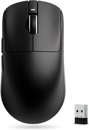 ATK VXE Dragonfly R1 SE+ Wireless Gaming Mouse, PAW3395 SE Sensor, DPI up to 18,000, 55g Lightweight, 70 Hr Battery Life, 5 Programmable Buttons, Tri-Mode 2.4G/Bluetooth/Wired - Black - 1