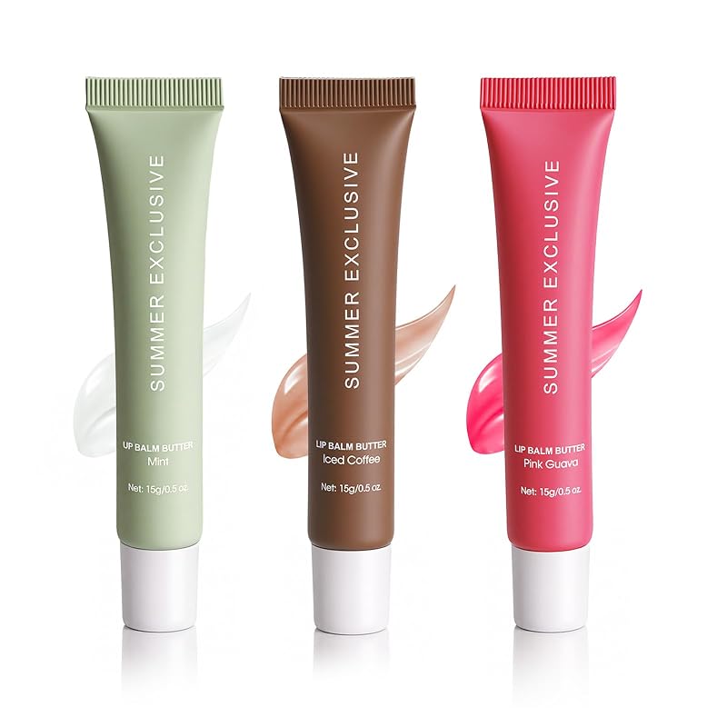 Bálsamo labial com cor JHCURTN, brilho labial de verão, opções 2, 3 e 5