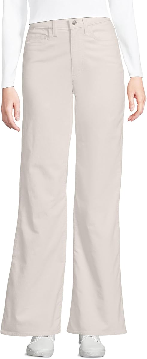 Pantalón largo Lands 'End Corduroy High Rise Classic Flare para mujer