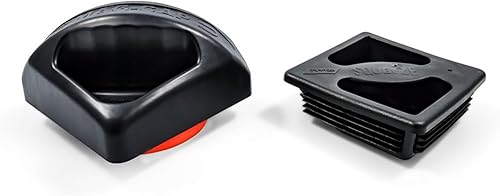 Camco 4 Tapa para defensas contra el ingreso de insectos, magnética, 4 pulgadas., tapa magnética y tapa estándar, Negro