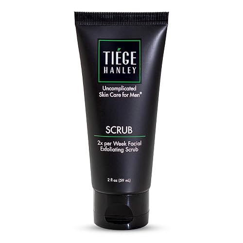 Tiege Hanley Exfoliating Face Wash for Men, Sensitive Skin, 2 Fl Oz | Men's Skin Care, Gentle, Fragrance-Free Face Scrub