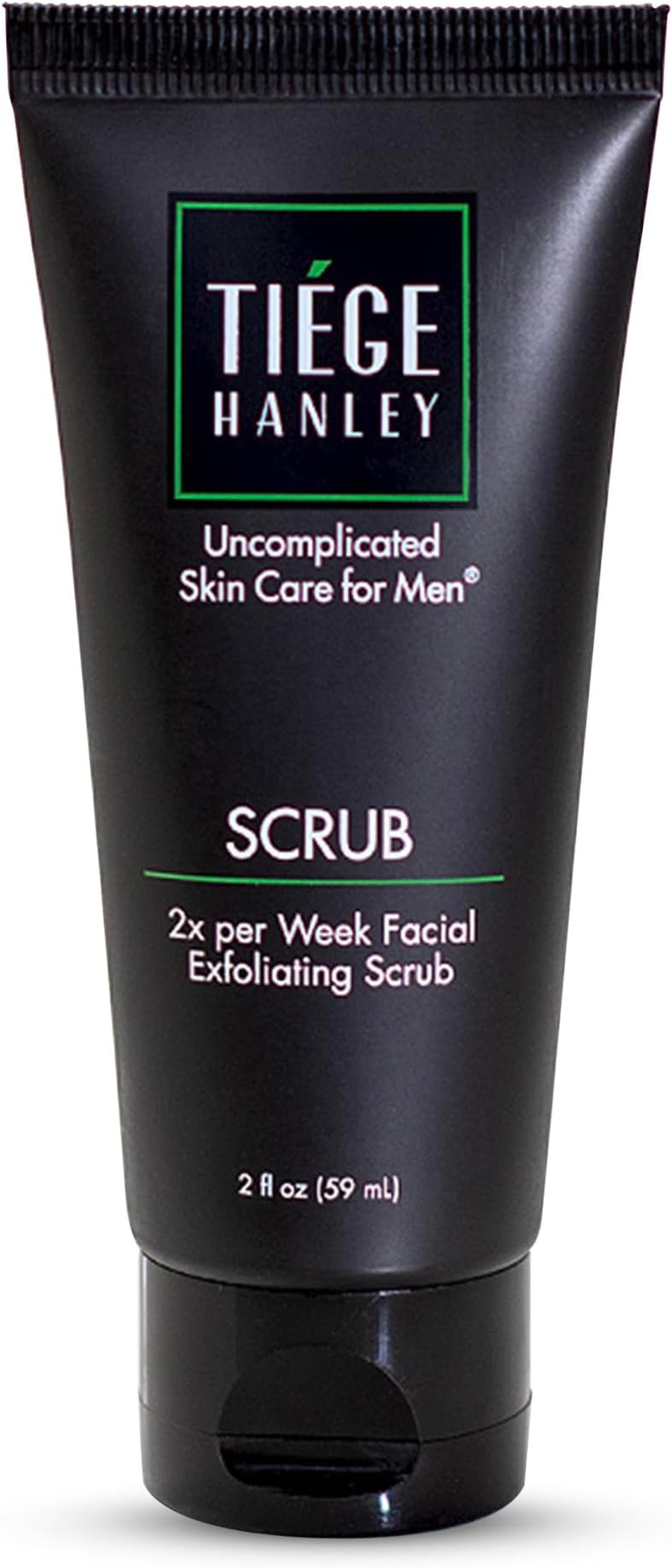 Tiege Hanley Exfoliating Face Wash for Men, 2 Oz - Gentle Face Scrub for Deep Pore Cleansing, Detoxifies & Removes Dead Skin Cells - Refreshing Facial Exfoliator for Dry or Sensitive Skin