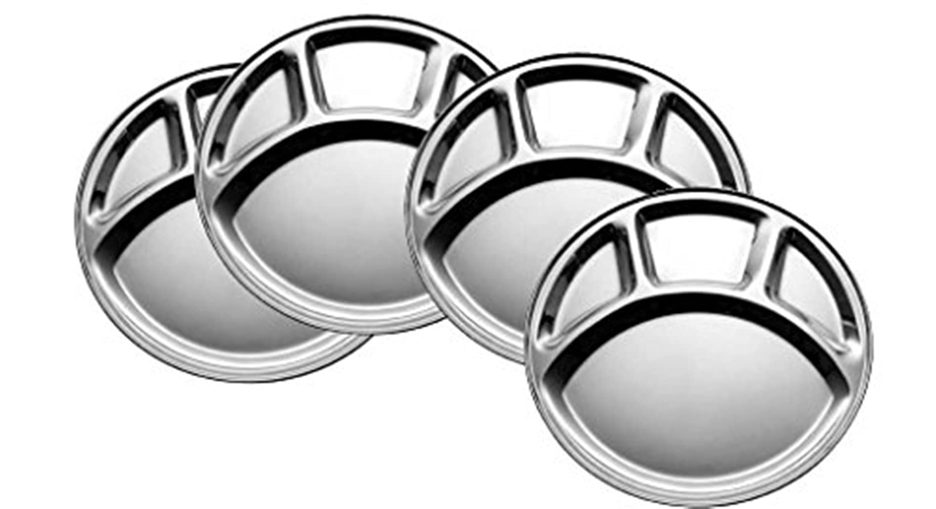 Buy King International Stainless Steel Plates, Stainless Steel Divided