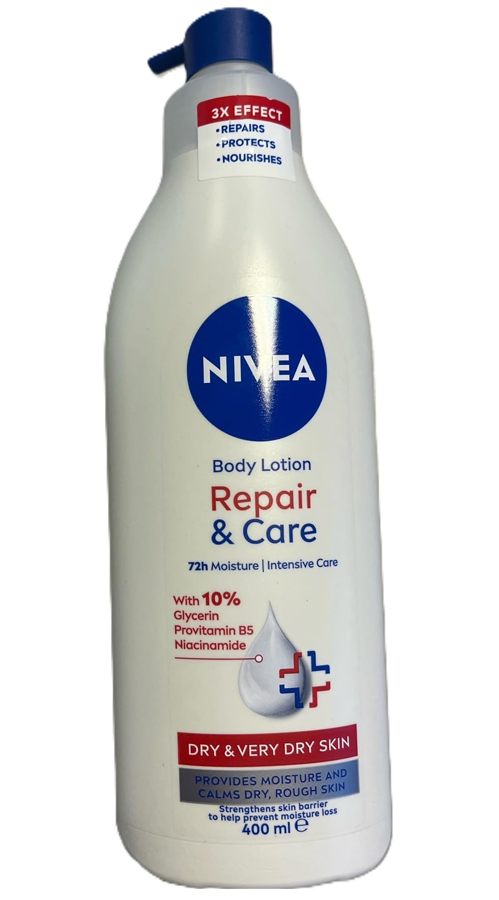 6er Pack - Nivea Bodylotion mit Pumpspender – Repair & Care 72h – 400ml