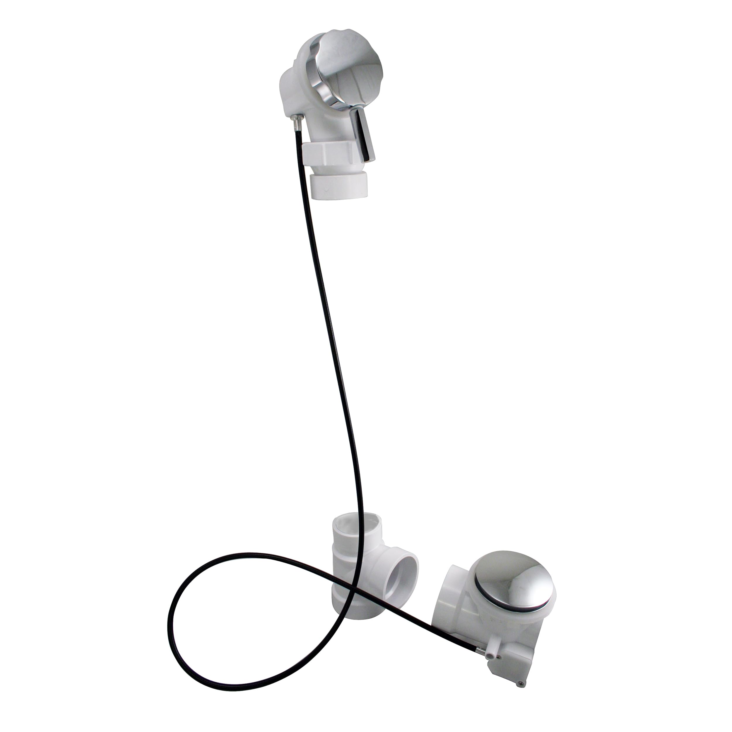 Entraînement à rotule Westbrass chrome poli éclatant et mécanisme fluide en PVC