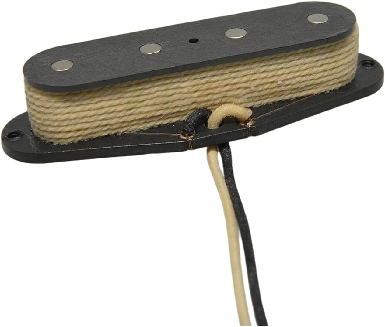 Acoustic Guitar Pickups Single Wire Vintage Pickup For Bass And Acoustic Guitar Instrument Accessories(White)