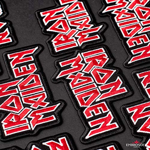 Iron Heavy Metal Band Embroidered Patch Iron On (3 x 1.9 inches) by Embrosoft - Image 5