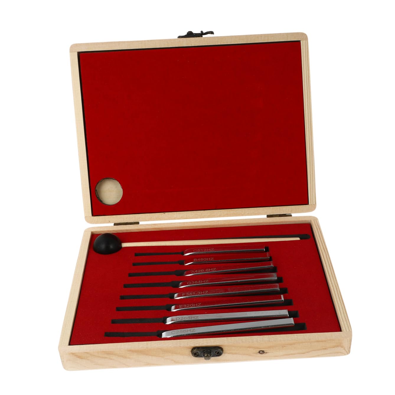 FRCOLOR Einfache Stimmgabel aus Aluminium 8 Stück für Gitarre Violine Cello Musikinstrumente Stimmgerät Tragbar Langlebig Präzise Stimmung