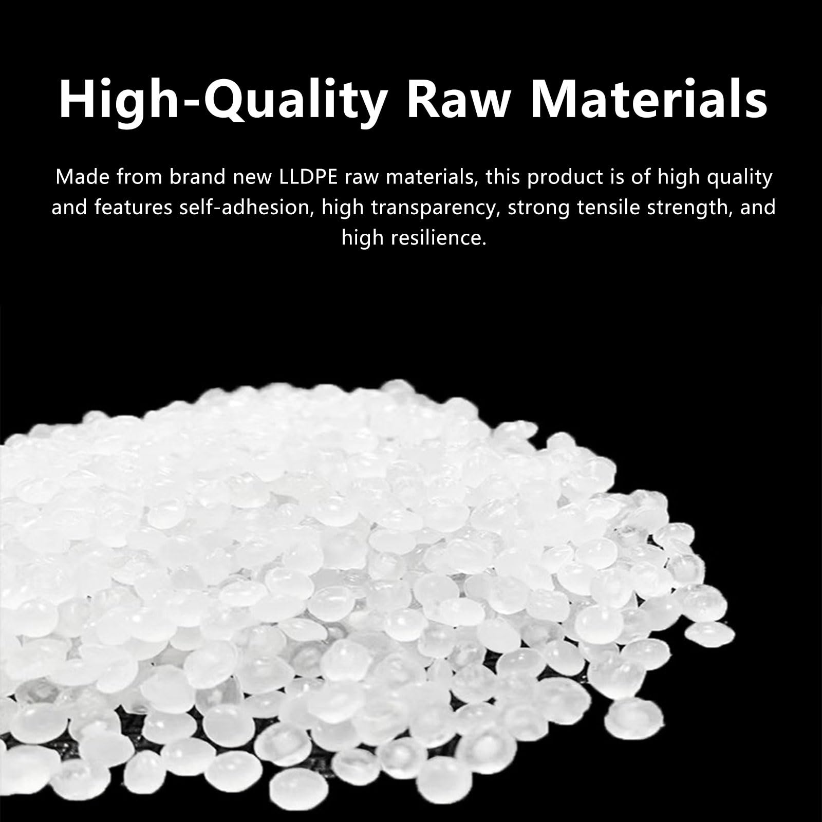 Rollos de Film Estirable Transparente 20 µm, Film Elástico Manual para Palets, Extra alta Resistencia al Desgarro Material de Embalaje, para Muebles, Mudanzas, Retráctil, Tr(Size:4 pack - 75cm x 410m)