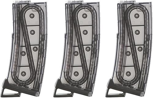 Miniatura 9 de Lancer Tactical Airsoft M4 M16 Series Polímero 130 Redondo Transparente Ventana Alta Velocidad Mid-Cap Airsoft Magazine - Paquete de tres