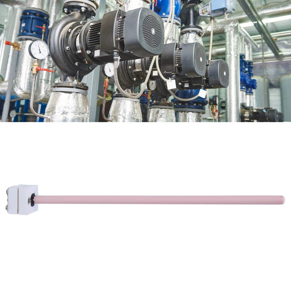 2 Stück Thermoelement-Sensor-Sondenköpfe S Typ Platin Rhodium Korund Schutzrohr (L=300mm)