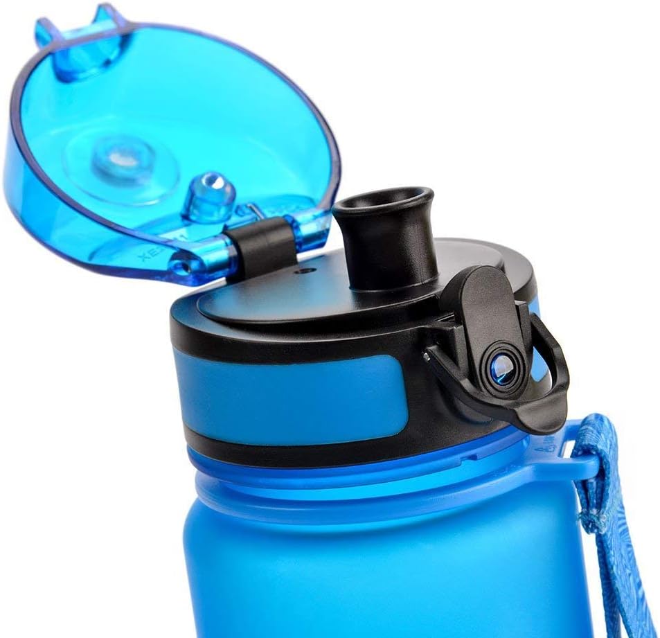 meteor Water bottle 650 ml, Secure flip lid with lock for daily hydration - Image 4
