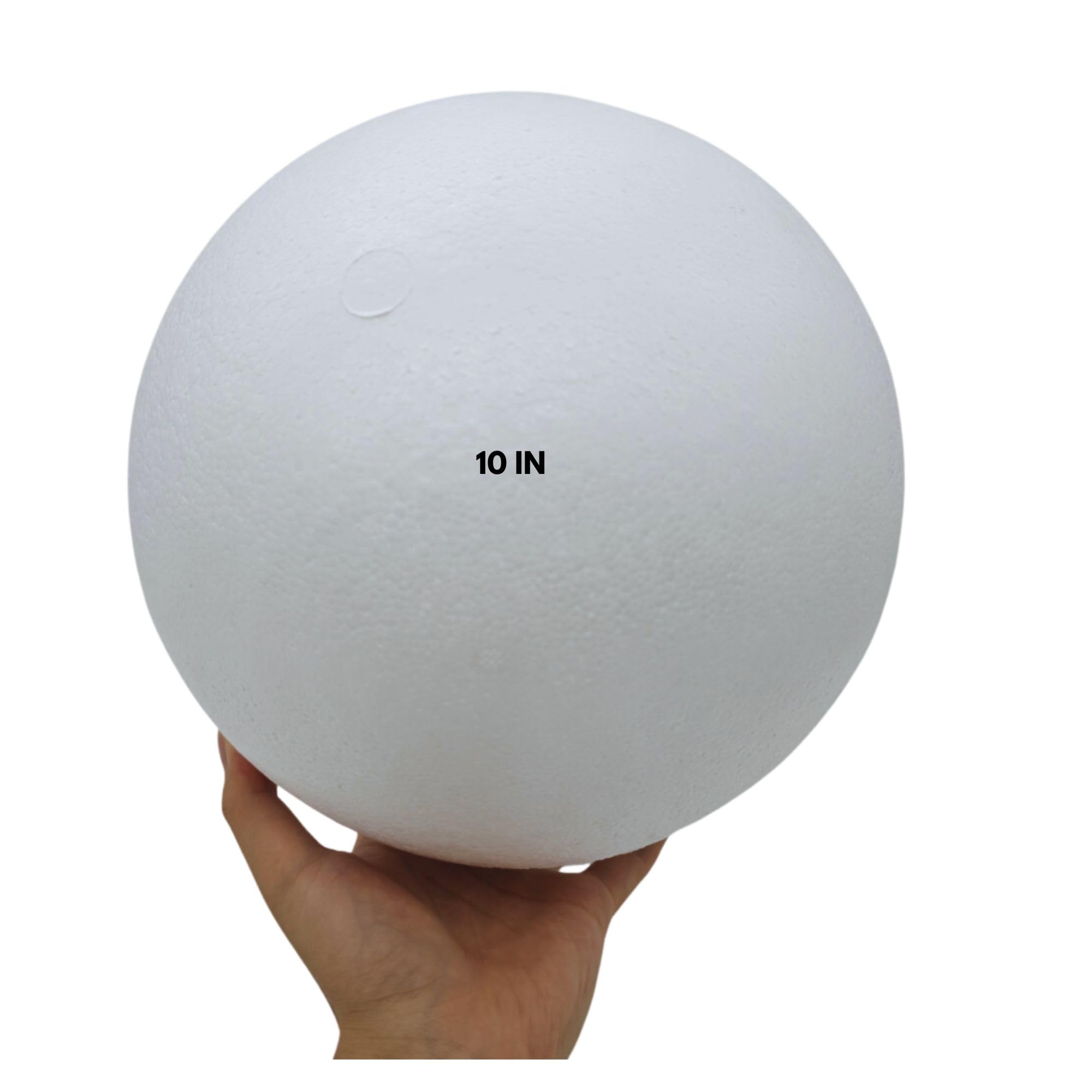 Styrofoam Balls 10 Inch, Extra Large Styrofoam Ball Craft Foam Balls for DIY Art Wedding Birthday Party Home Christmas Decorations School Projects Supplies
