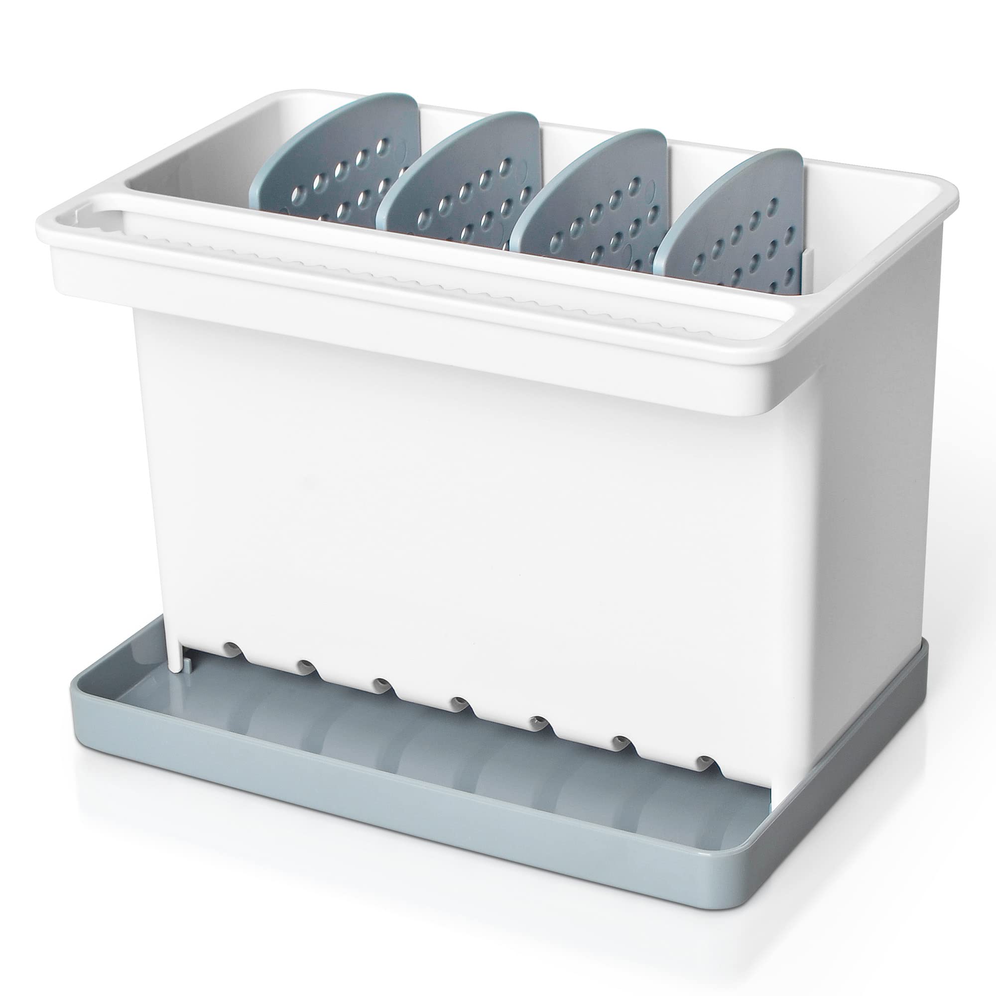 JOMOLA Kitchen Sink Organizer Dish Brush Sponge Holder Caddy Toothbrush Holders for Bathrooms Sinkware Kitchen Utensil Holder Sink