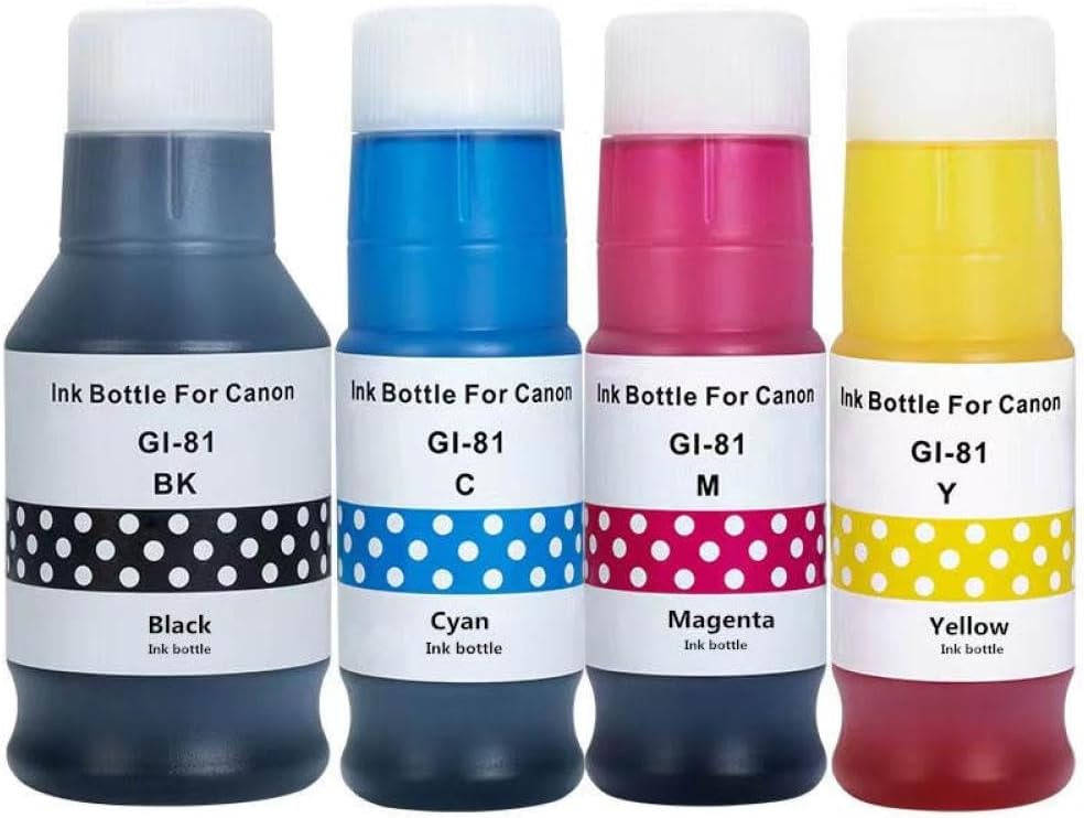 4Color Dye Ink for GI-81 Compatible with G1820 G2820 G2860 G3820 G3821 G3860 G1020 G2020 G3020 G3060 Printer