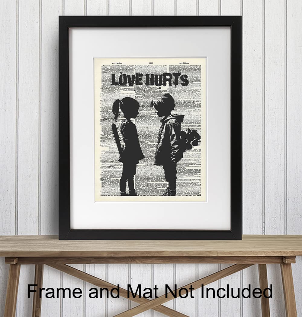 Amazon.com: Graffiti Dictionary Art Print - Funny Vintage Upcycled