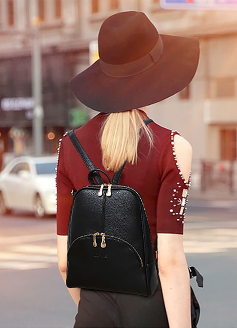 DEERWORD Donna Borse a Zaino Borsa a Zainetto Elegante Tracolla Zaini Firmate Marca Zainetti Antifurto PU pelle 3020 1 pz