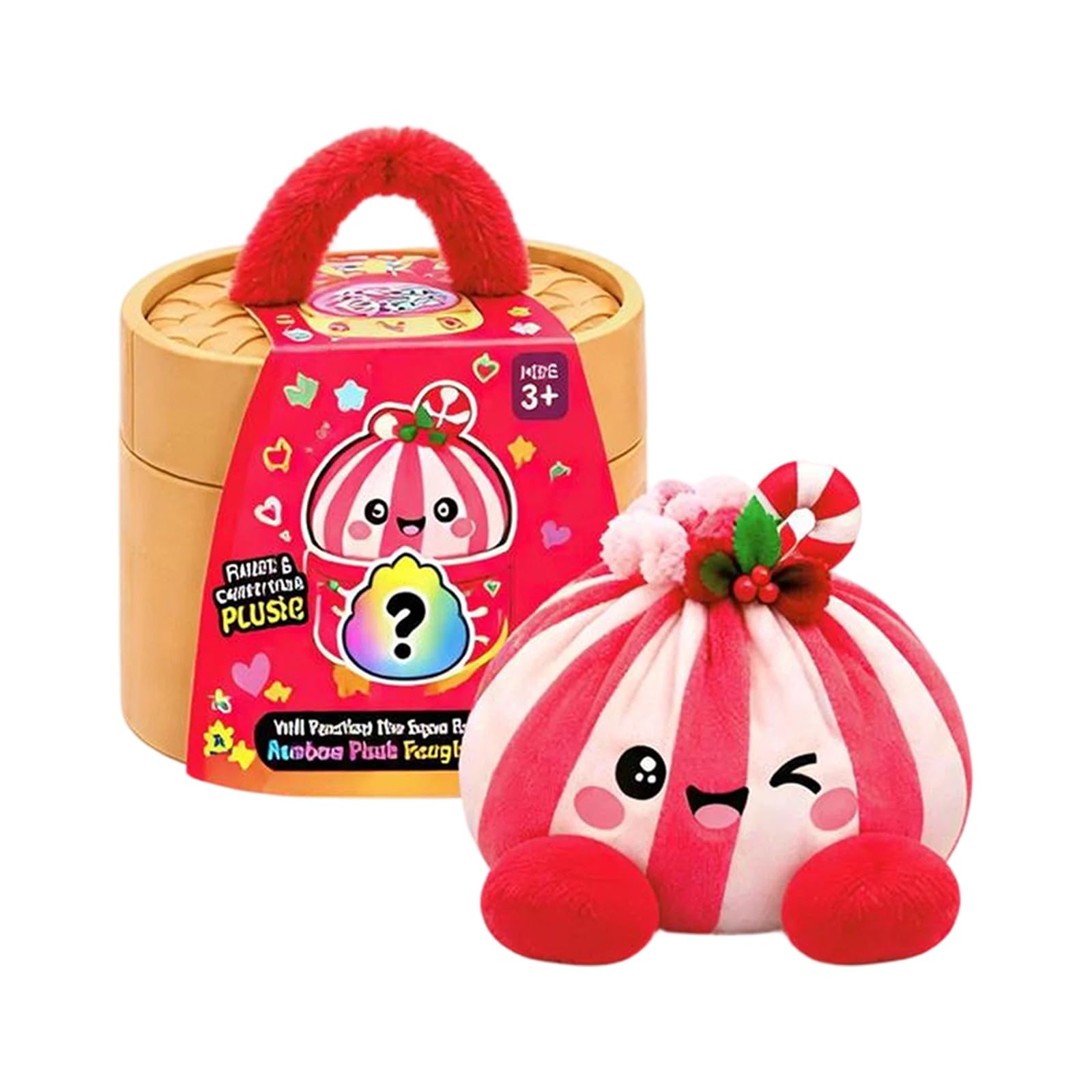 Squishy Dumpling Cute Plush Christmas Giant Dumpling Squishy Mystery Dumplings Halloween Dumplings Squishies Toy Large Fidget Buns Toys Rainbow Blind Box Adult