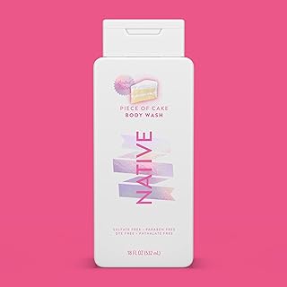 Body Wash Contains Naturally Derived Ingredients | For Women & Men, Sulfate, Paraben, & Dye Free Leaving Skin Soft and Hydrating | Piece of Cake 18 oz