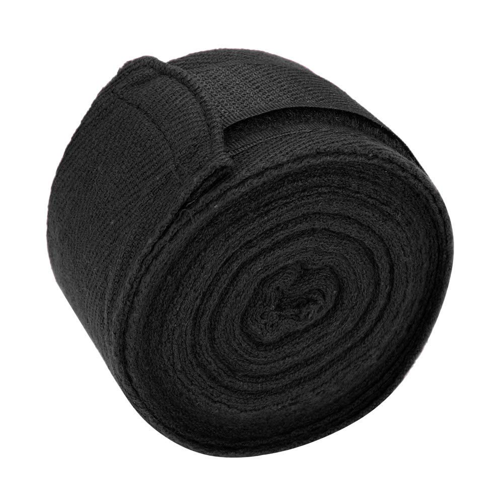 Generic Pair Boxing Handle, Elastic Fabric, Knuckle, Wrist Support, Ready to Wear Easily, Optional 4m/13ft, 2.5m/8ft, for Taekwondo, Boxing (Black), Generichgfoyq0gn9-04