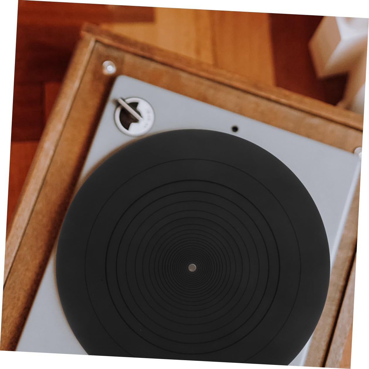 2 pezzi Tappetino Antistatico in Silicone per Giradischi Piatto Stabile per Dischi in Vinile Accessorio Sostitutivo per Protezione e Riproduzione Senza Danni