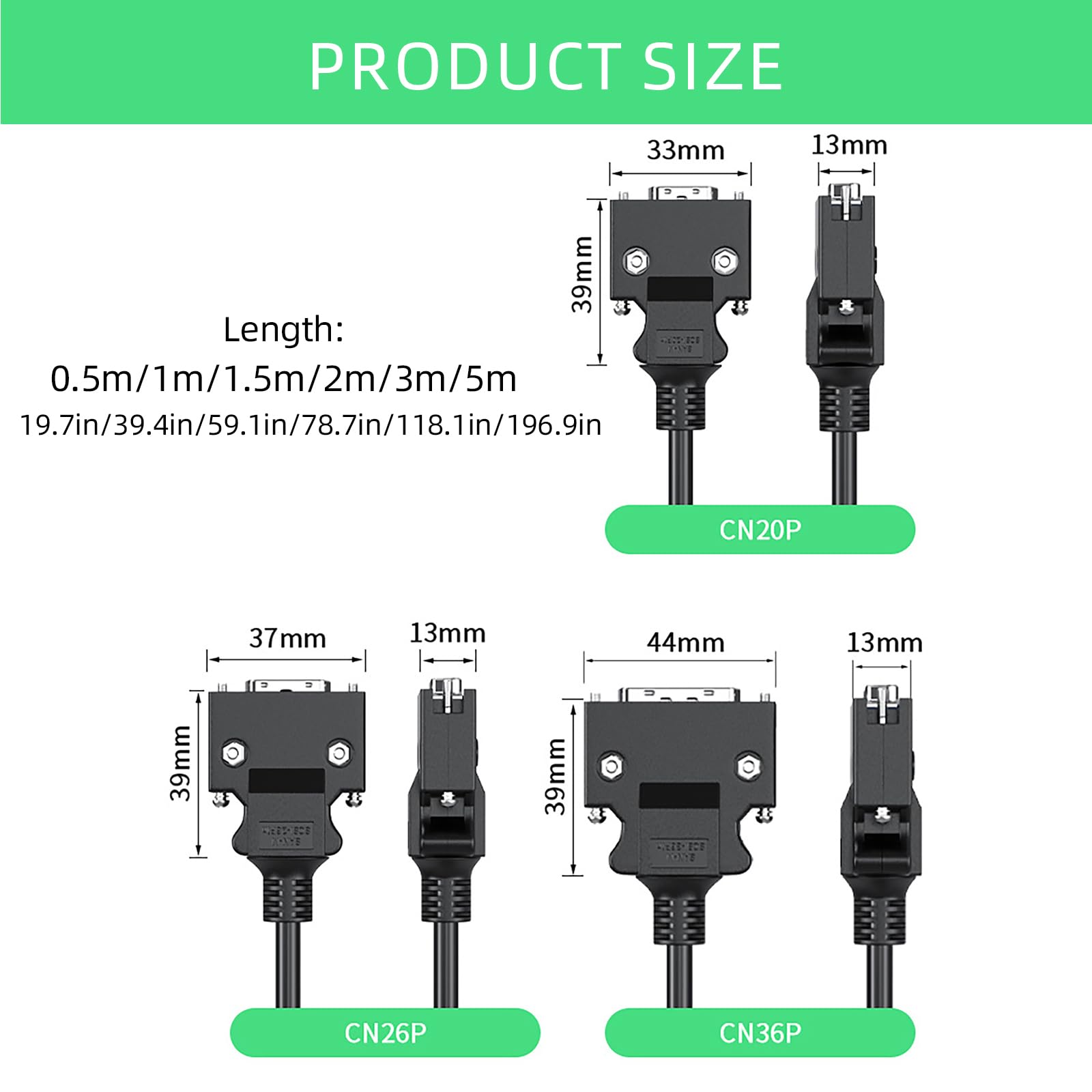Cable de datos SCSI rápido con Mbps para escáner de máquina de cinta y más con durabilidad CN20P/26P/36P50P