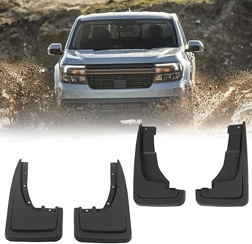 Miniatura 9 de CHEDA Splash Guards - Juego de 4 aletas de barro compatibles con Ford Maverick XL XLT 2022-2023, color negro, juego NZ6Z-16A550-AA, NZ6Z-16A550-BA