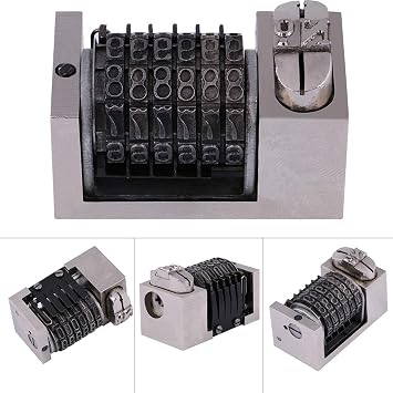 5Pcs/Set 6 Digits Numbering Machine Letterpress Numbering Machine with Printing for Digital Printing