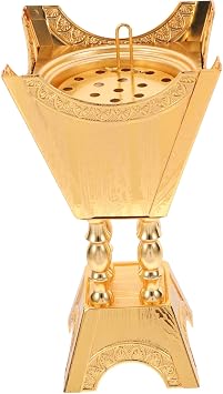 Ipetboom Middle Incense Burner for Aromatherapy and Home Decor Small Arabian Bakhoor Censer for Meditation Yoga Spa Office with Design
