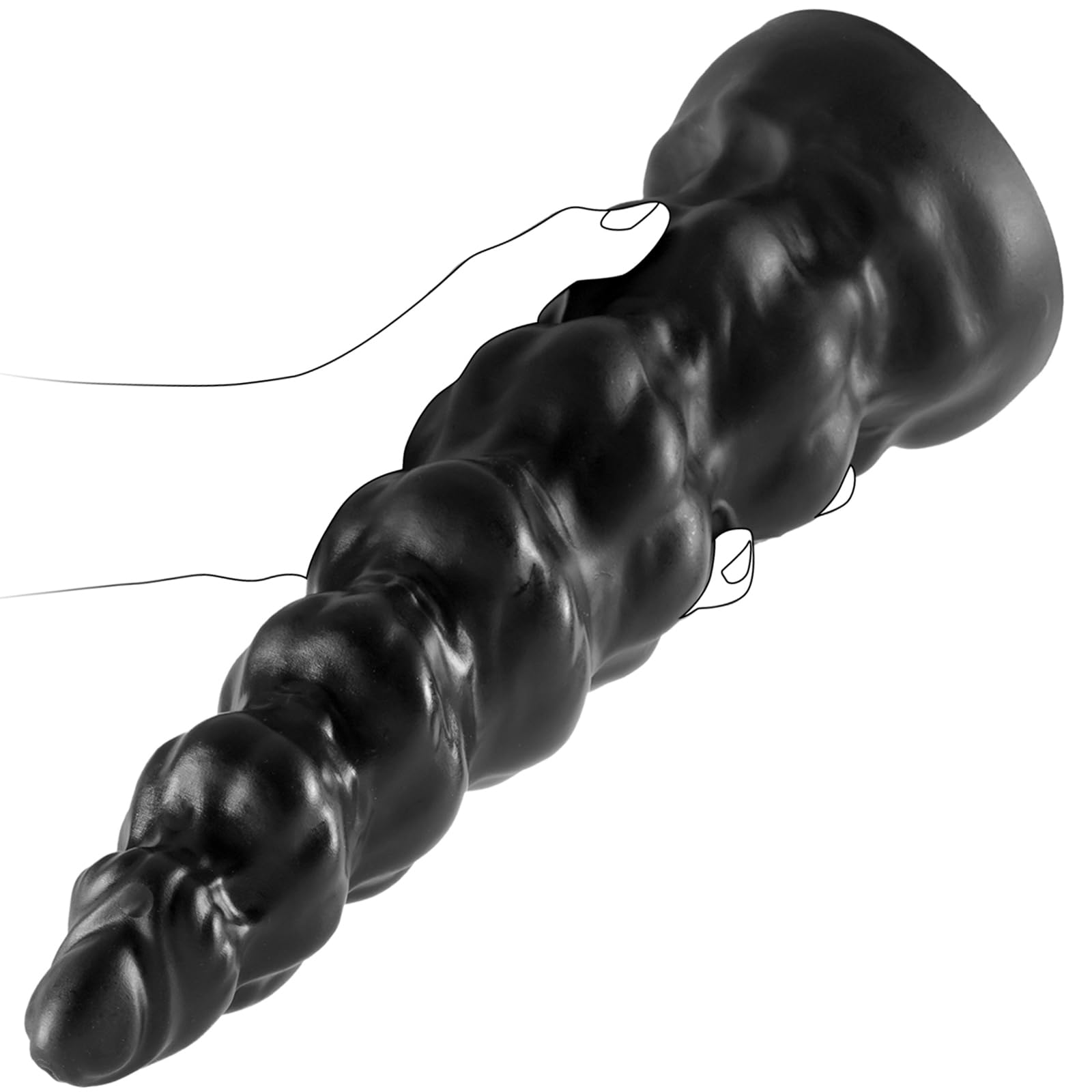 14.76" Ultra enorme grueso culo enchufe Super largo anal enchufes Anus Dildo cuentas de apertura entrenador culo Stretcher, anal G-Spot juguetes sexuales para jugador avanzado maestro mujeres hombres