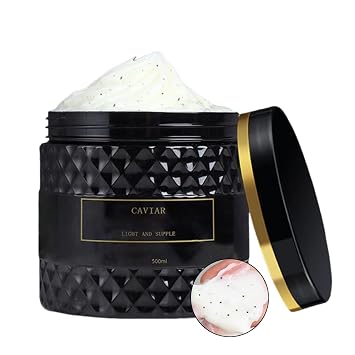Korean Hair Mask - Korean Caviar Deep Repair Hair Mask 16.9 fl.oz., Replenishing Moisture Hair Masque | Replenishes Dry, Coarse, Damaged Hair 1 PC