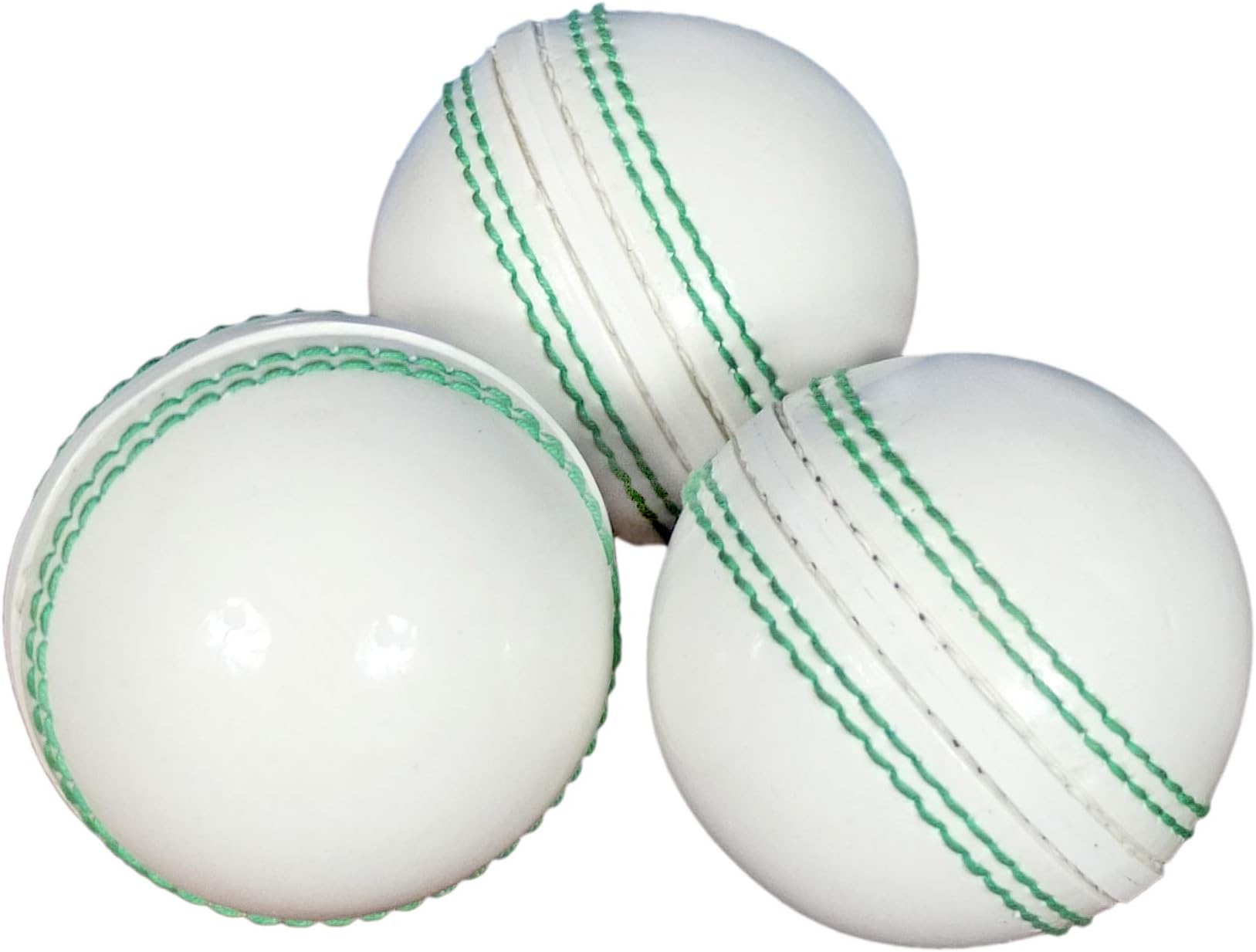 KSZ TRADERS Cricket Rubber Soft Balls for Practice (Set of 3) White