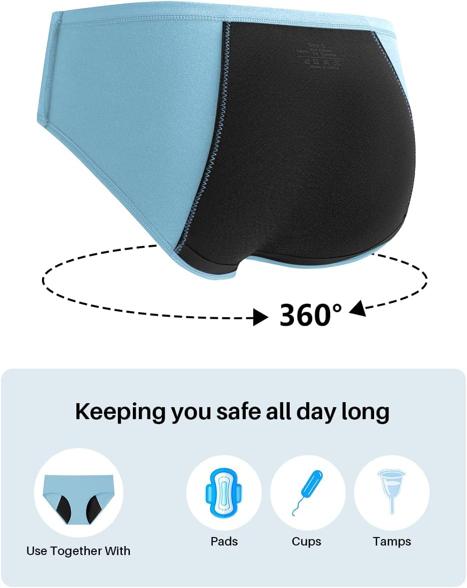 Women's High Absorbency Period Underwear - Leak-Proof & Reusable Menstrual Pants - Image 4