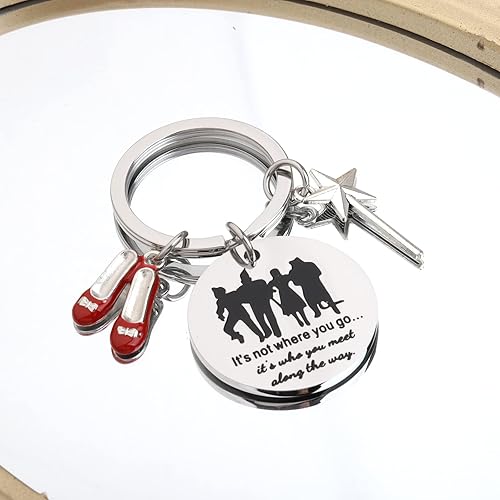 Vista 5 de FOTAP Regalo para los fanáticos del cine, diseño de varita mágica, tema inspirador, joyería con cita inspiradora