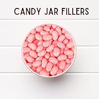 Vista 4 de Needzo Jelly Bean Pink Bubble Gum - Gomitas con sabor a chicle, caramelos masticables de tamaño bocado para compartir, recuerdos de fiesta de dulces