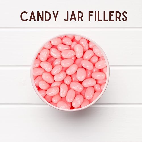 Miniatura 4 de Needzo Jelly Bean Pink Bubble Gum - Gomitas con sabor a chicle, caramelos masticables de tamaño bocado para compartir, recuerdos de fiesta de dulces