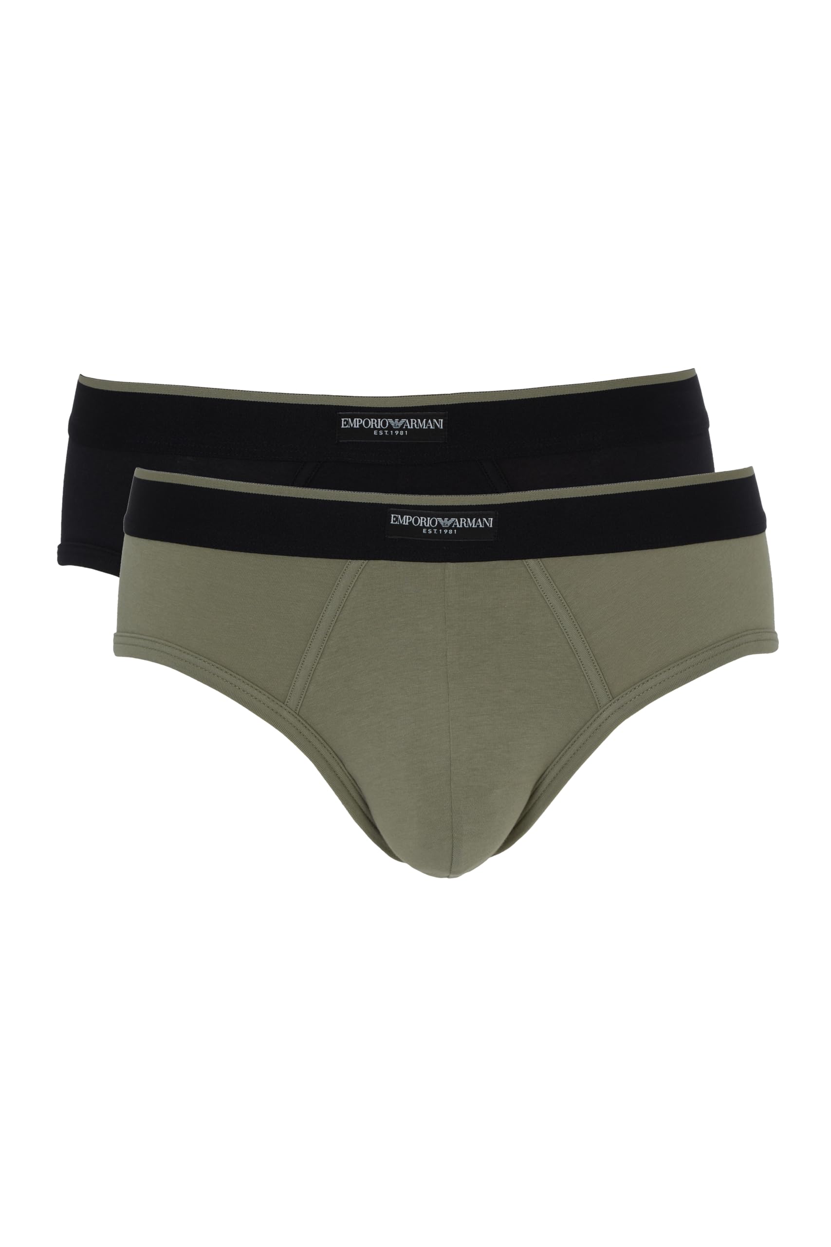 Emporio ArmaniMen's Logo Label 2 Pack Brief