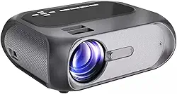 Mini Projetor Portatil, WiFi Smart HD Projetor LED com HDMI, USB, AV e Outras Interfaces