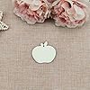 Creaides 30pcs Mini Apple Wood DIY Crafts Cutouts Wooden Apple Shaped Hanging Ornaments with Hole Hemp Rope Wood Tags for Wedding Birthday Christmas Party Decorations #2