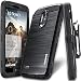 LG Stylo 3 / Stylo 3 Plus Case, COVRWARE [Iron Tank] Built-in [Screen Protector] Heavy Duty Full-Body Rugged Holster Armor [Brushed Metal Texture] Case [Belt Clip][Kickstand] for LS777, Black