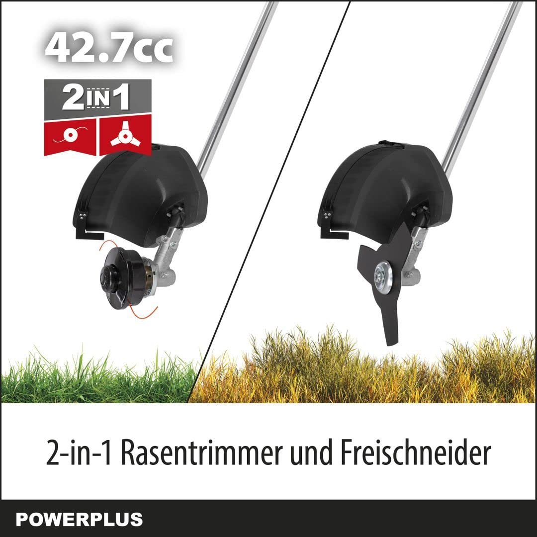 DESBROZADOR JARD 42,7CC/43CM GAS. POWERPLUS MANILLAR DOBLE P