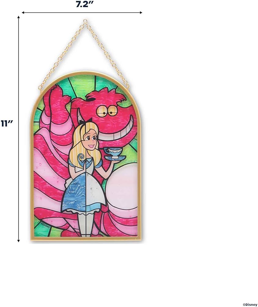 ステンドグラス　Alice in wonderland パネル ステンドグラス Alice in wonderland パネル Stained Glass Hanging