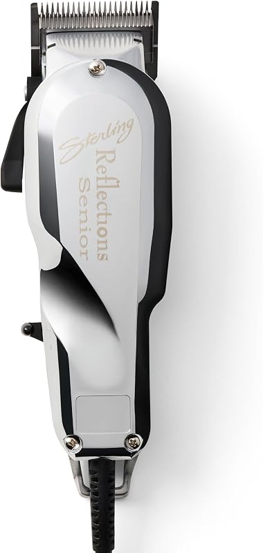 Wahl Professional Reflections Senior Clipper, V9000 Motor, Electric Tool | Zero-Overlap Blades for Fades and Blends, V9000 Motor, Includes 8 Cutting Guides, Styling Comb, Oil, Cleaning Brush