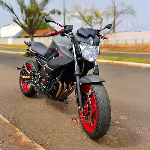 Miniatura 7 de M8 M10 CNC Espejos laterales retrovisores para motocicleta compatibles con Yamaha MT-03 MT-07 FZ-07 MT-09 FZ-09 MT-10 FZ-10 Kawasaki Z650 Z750 Z800