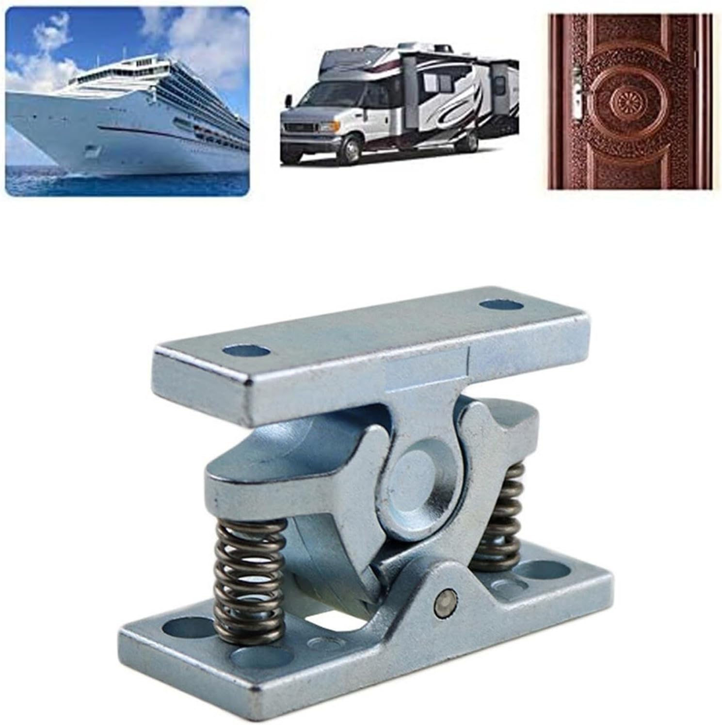 Door Catch for Motorhome Boat Door Clip Zinc Retainer Caravan Motorhome Boat Door Clip Zinc Alloy 1Pcs