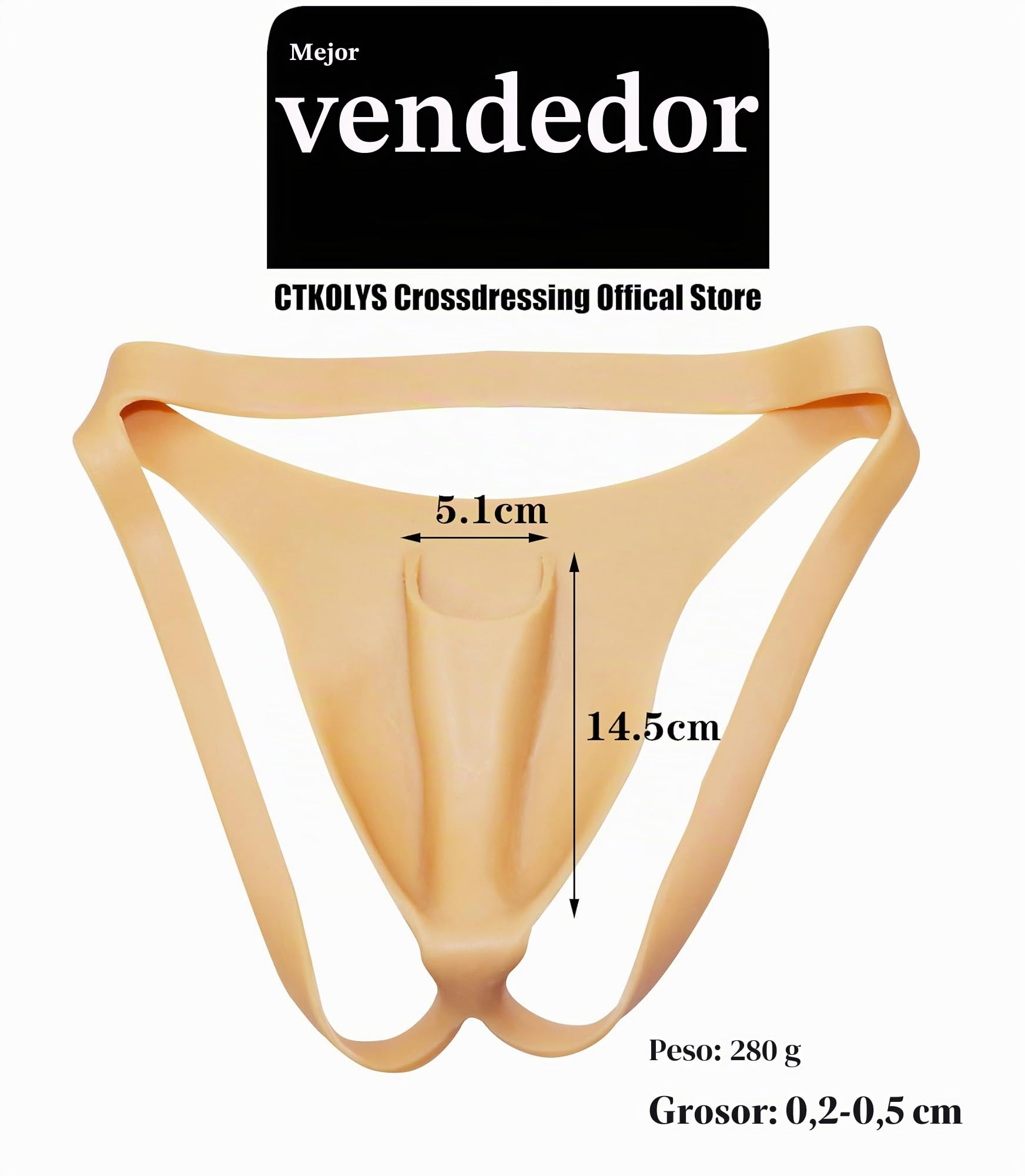 Ocultar Ropa Interior de Gaff Camel Toe Hiding Gaff Braguita para Mujeres Trans Genitales Falsos Bragas Crossdresser Transgender Drag Queen