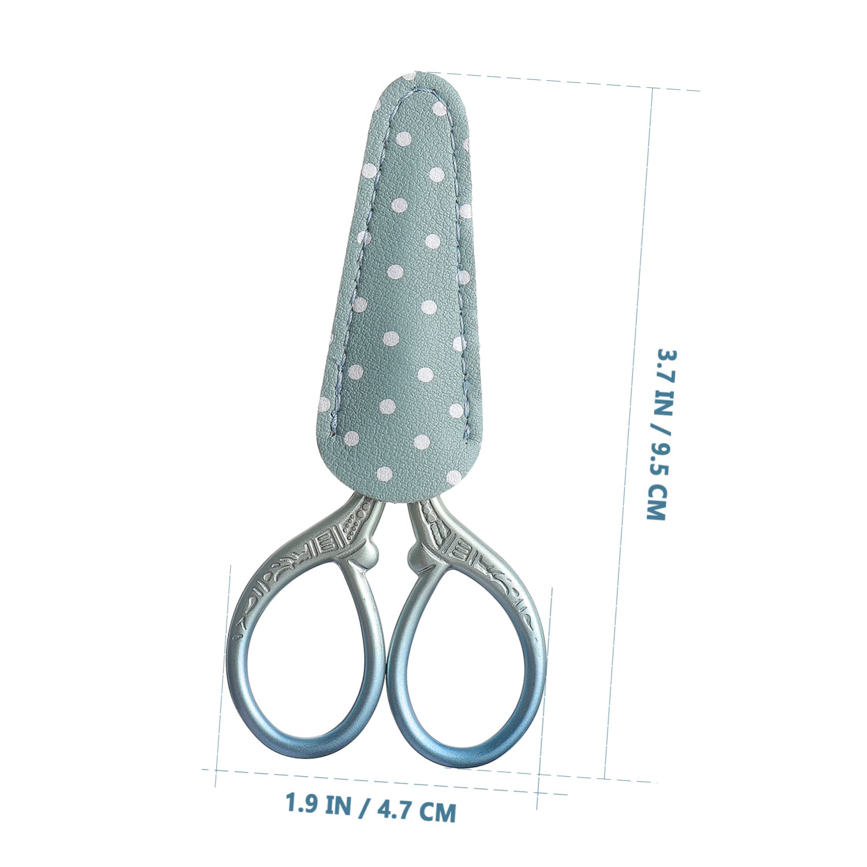 SHINEOFI 3sets Forbici Da Ricamo Metallo Con Custodia Forbice Piccola Per Cucito e Lavori Manuali