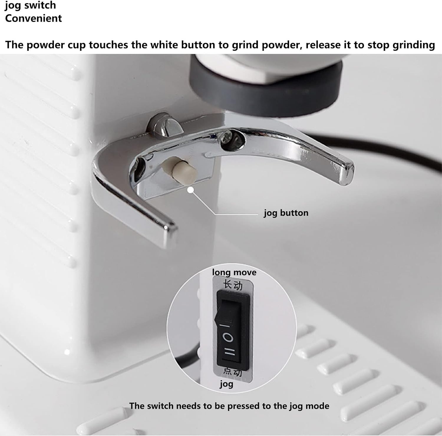 Conical Burr Coffee Grinder Electric Coffee Grinder Mill with 10 Grind Setting Continuously Adjustable Grinds Coffee Beans, Spices, Nuts and Grains Grinder