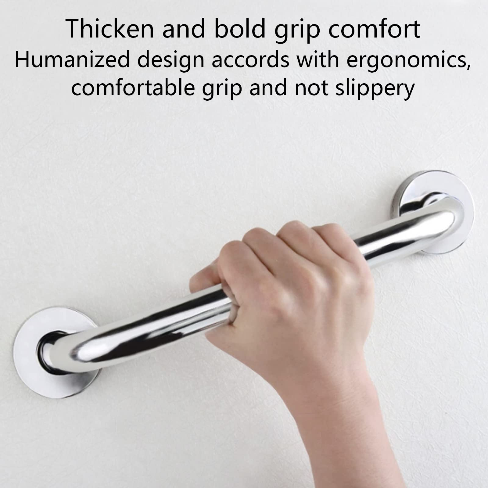 Asa De Seguridad para Baño, Antideslizante Manija de la Ducha, Pasamanos WC, Tirador para baño para Ancianos, minusválidos, Niños, Personas Mayores,45cm/17.7in